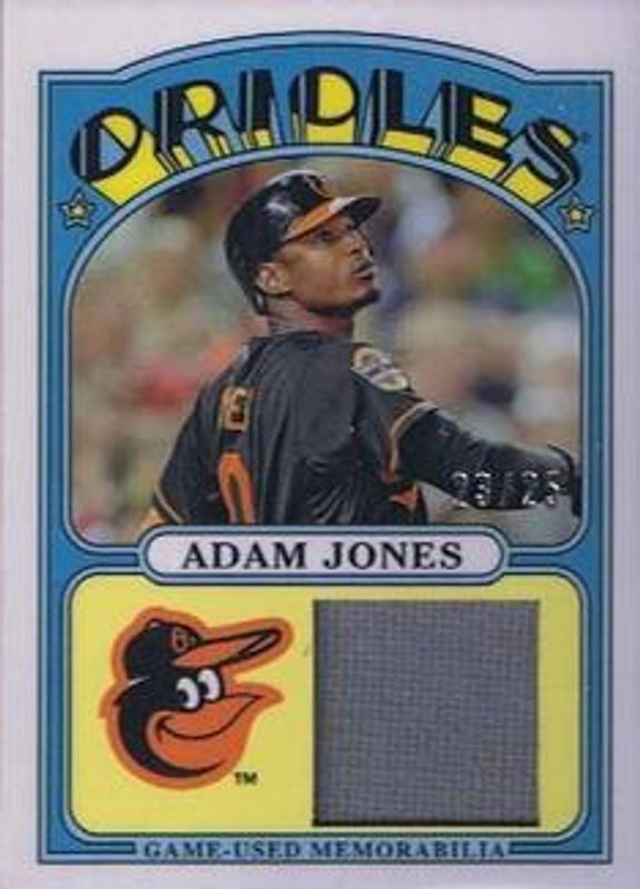 2013 Topps #TMR-AJ 1972 Topps Minis Relics /25