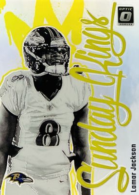 10枚限定 Contenders Optic ラマー・ジャクソン PSA 8 Lamar Jackson 2024 Contenders Optic Case Hit Superstar Clr