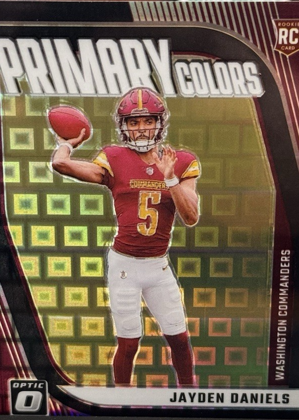 jayden daniels passing grade card Jayden Daniels 2024 Panini Score Rookie Card