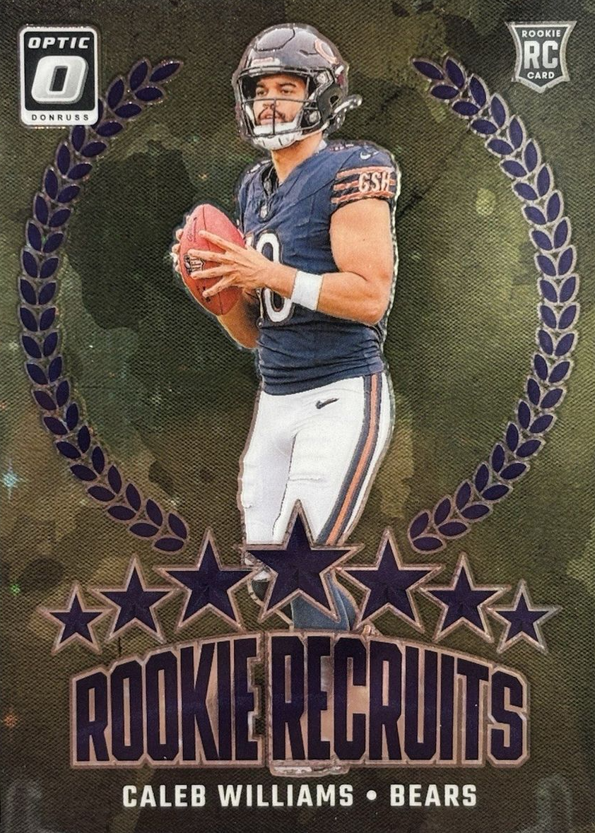 Caleb Williams 2024 Optic #1 Rookie Recruits - Purple Stars /25 Price ...