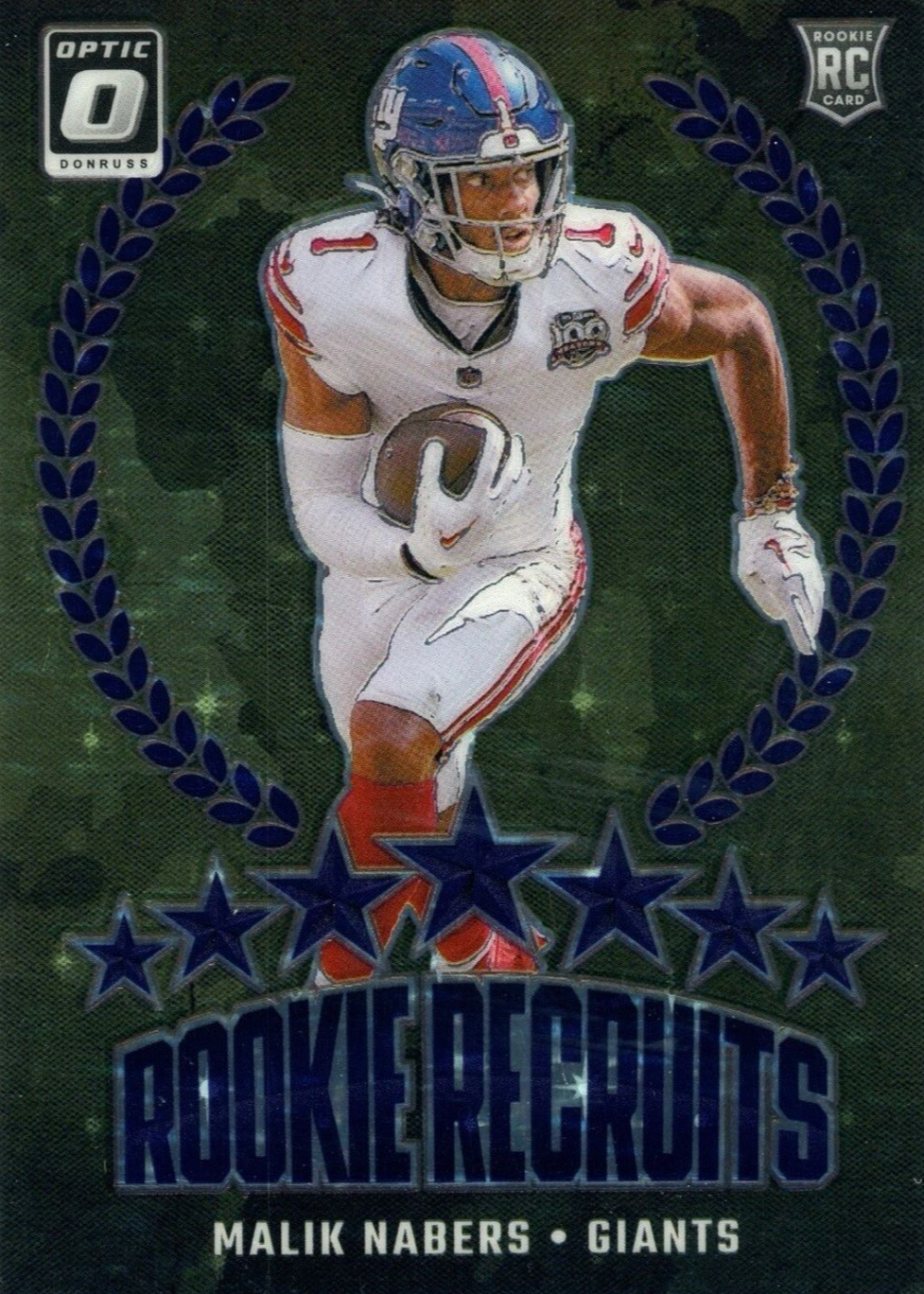 Malik Nabers 2024 Optic #3 Rookie Recruits - Purple Stars /25 Price ...