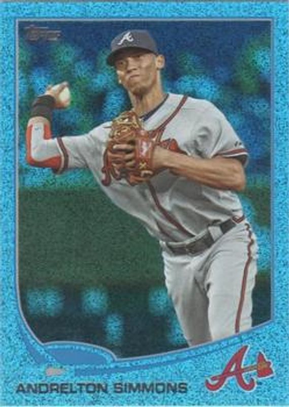 2013 Topps #581 Silver Slate Blue Sparkle