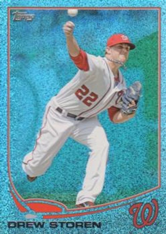 2013 Topps #611 Silver Slate Blue Sparkle