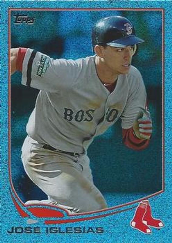 2013 Topps #432 Silver Slate Blue Sparkle