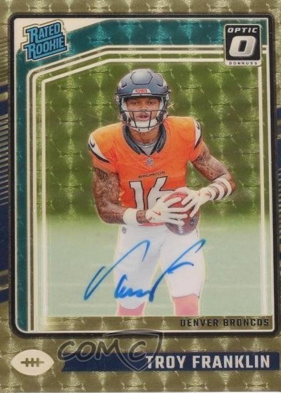 2024 Optic #294 Rated Rookie Autographs - Gold Vinyl /1