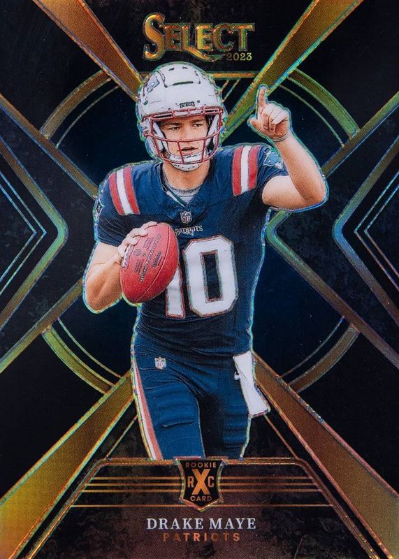 Drake Maye 2023 Select #503 XRC Prizm - Black /1 RAW