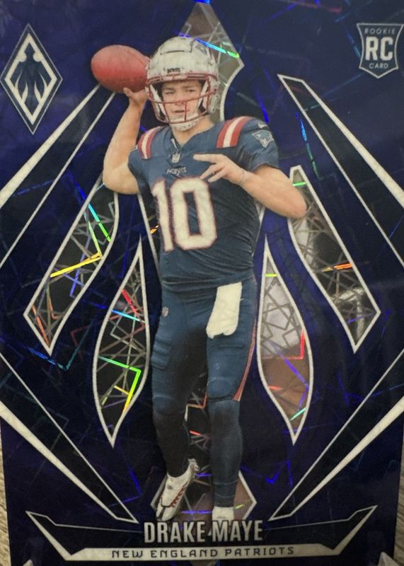 Drake Maye 2024 Phoenix #179 Blue Lazer /125 Rookie RAW