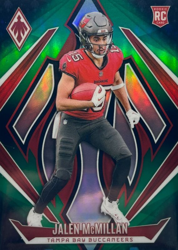Jalen McMillan 2024 Phoenix #189 Green Fade /199 Rookie RAW