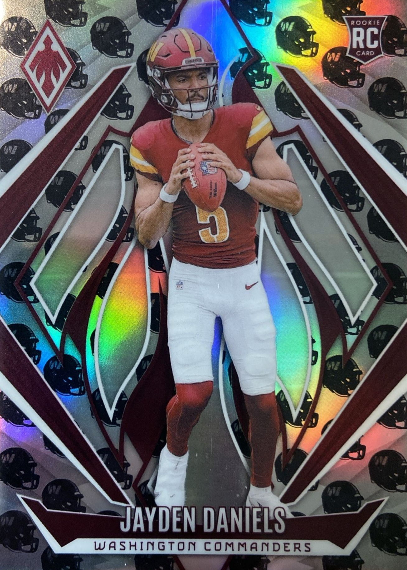 Jayden Daniels 2024 Phoenix #198 Team Helmet /399 Price Guide