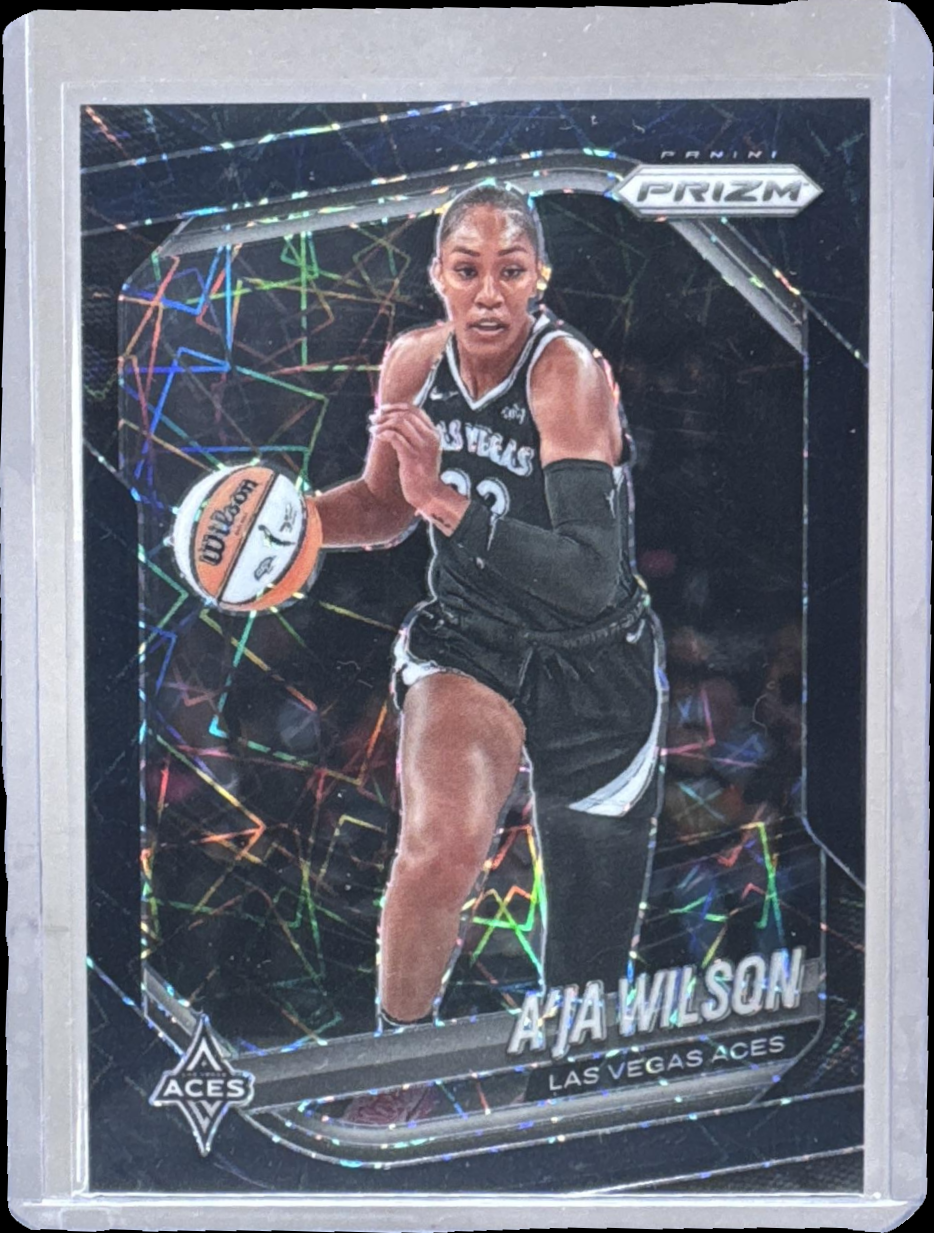 A'ja Wilson 2025 Panini Prizm WNBA #76 Black Velocity /39 Price Guide ...