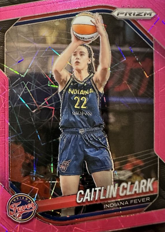 Caitlin Clark 2025 Prizm WNBA #22 Pink Velocity /79 Price Guide