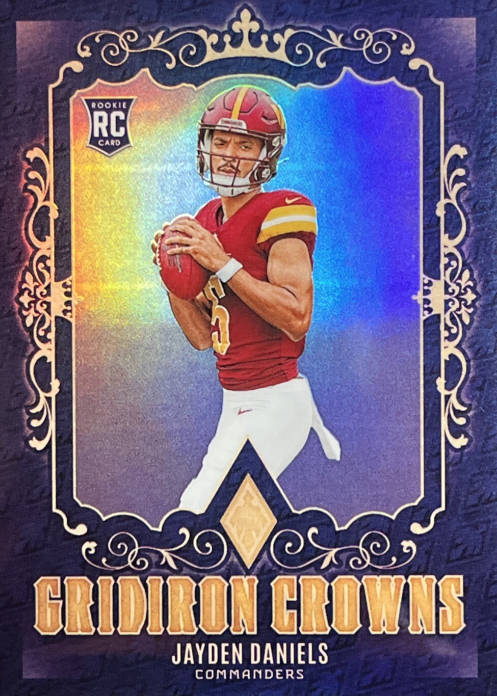 Jayden Daniels 2024 Phoenix #GC-JDS Gridiron Crowns /(SSP) Price