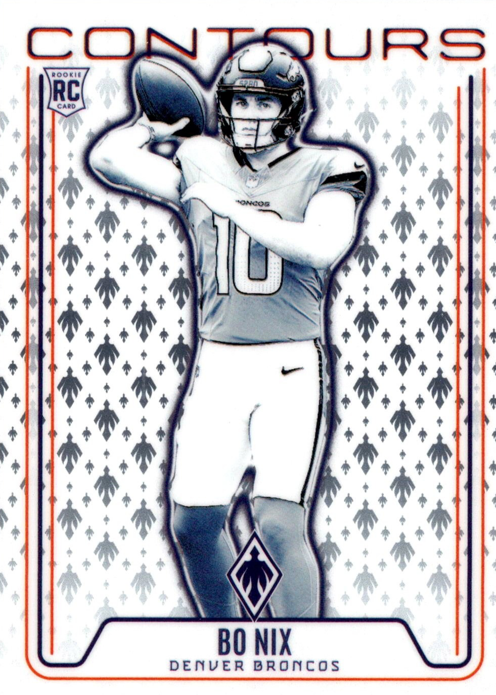 Bo Nix 2024 Phoenix #CON-BNX Contours Price Guide - Sports Card Investor