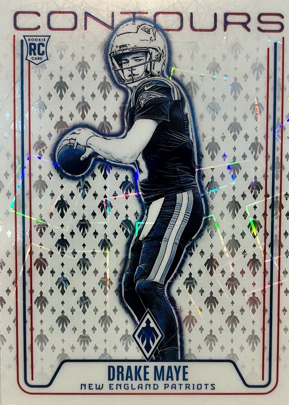 Drake Maye 2024 Phoenix #CON-DME Contours - Lazer Price Guide