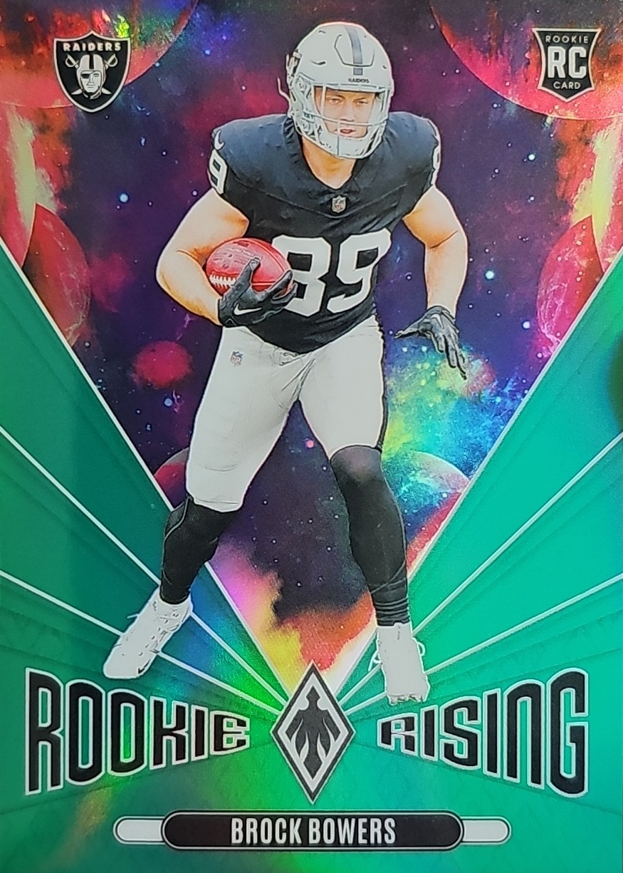 Brock Bowers 2024 Phoenix #RR-BBS Rookie Rising - Green /25 Price Guide ...