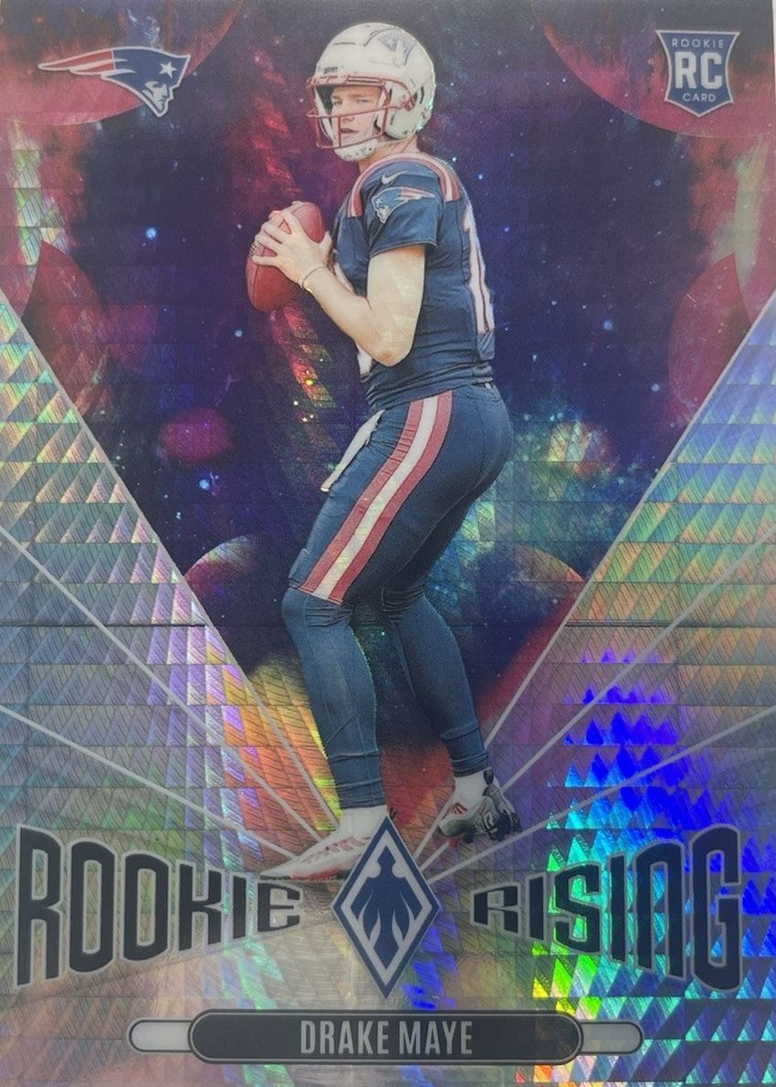 Drake Maye 2024 Phoenix #RR-DME Rookie Rising - Hyper Price Guide ...