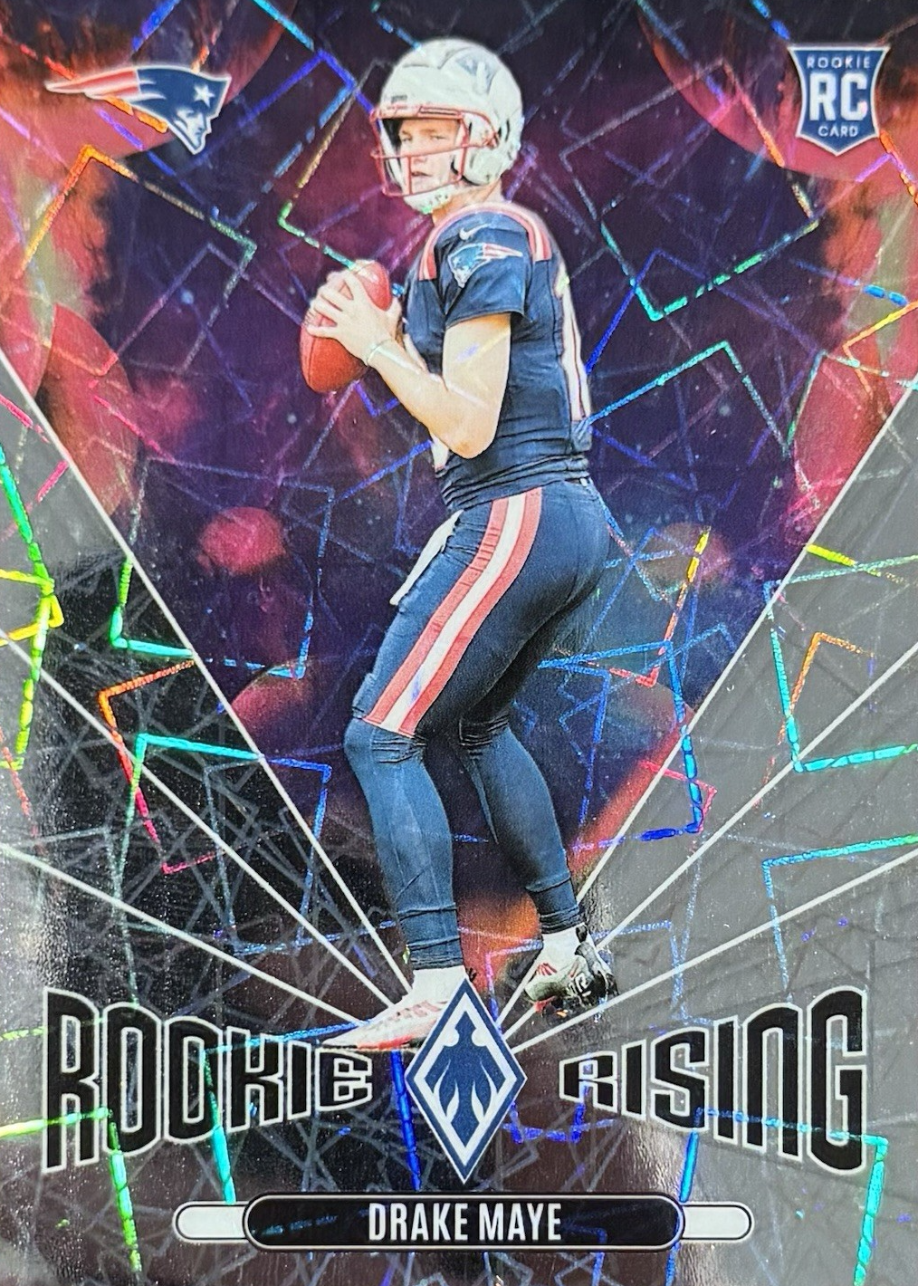 Drake Maye 2024 Phoenix #RR-DME Rookie Rising - Lazer Price Guide ...