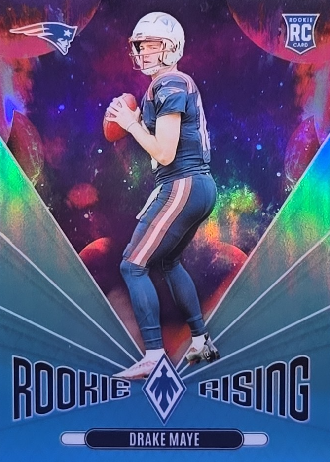 Drake Maye 2024 Phoenix #RR-DME Rookie Rising - Teal /40 Price Guide ...