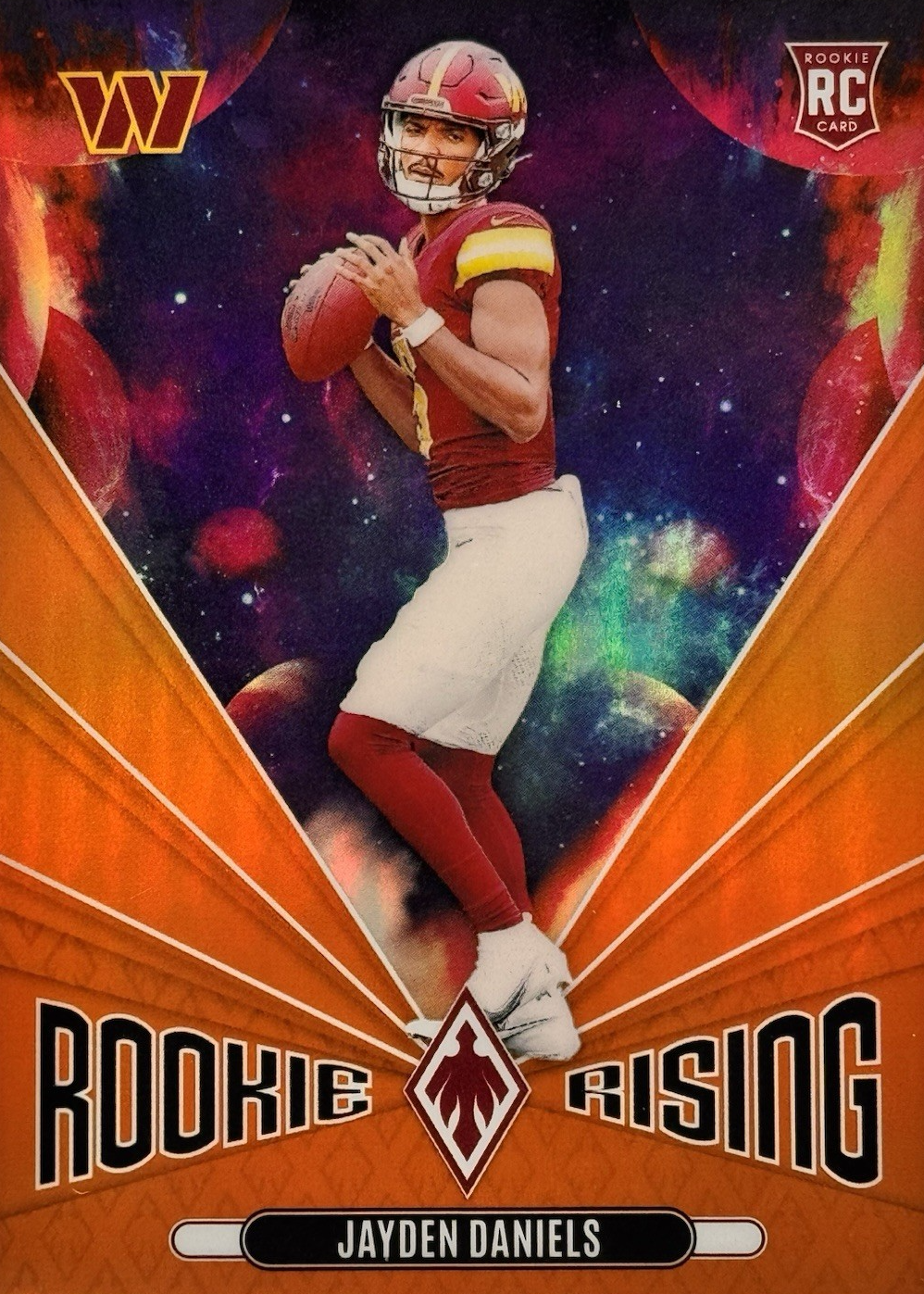 Jayden Daniels 2024 Phoenix #RR-JDS Rookie Rising - Orange Price Guide ...