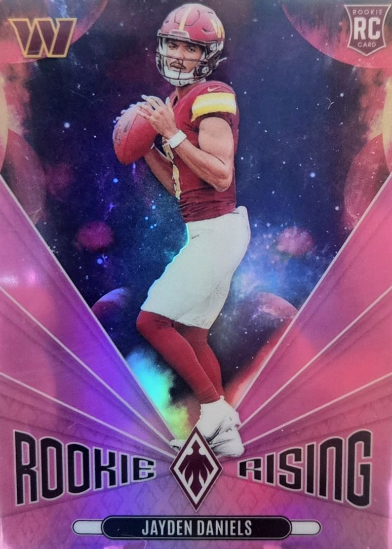 Jayden Daniels 2024 Phoenix #RR-JDS Rookie Rising - Pink /80 Price ...