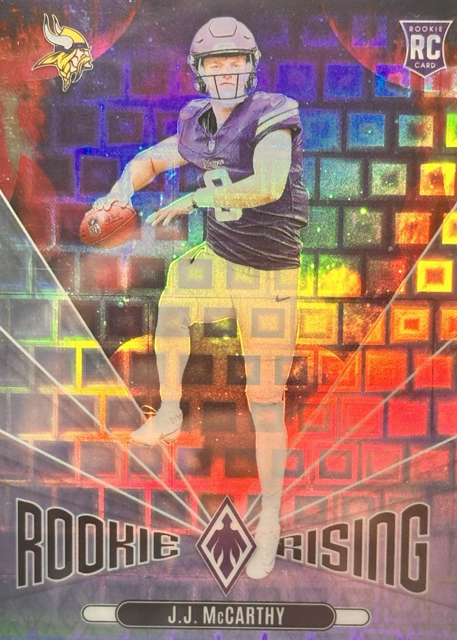 JJ McCarthy 2024 Phoenix #RR-JMY Rookie Rising - Pandora Price Guide ...