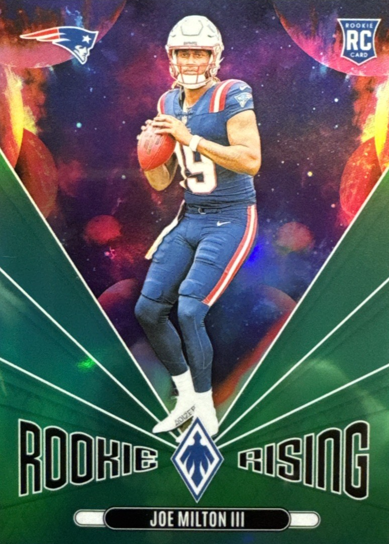 Joe Milton III 2024 Phoenix RRJMN Rookie Rising Green /25 Price