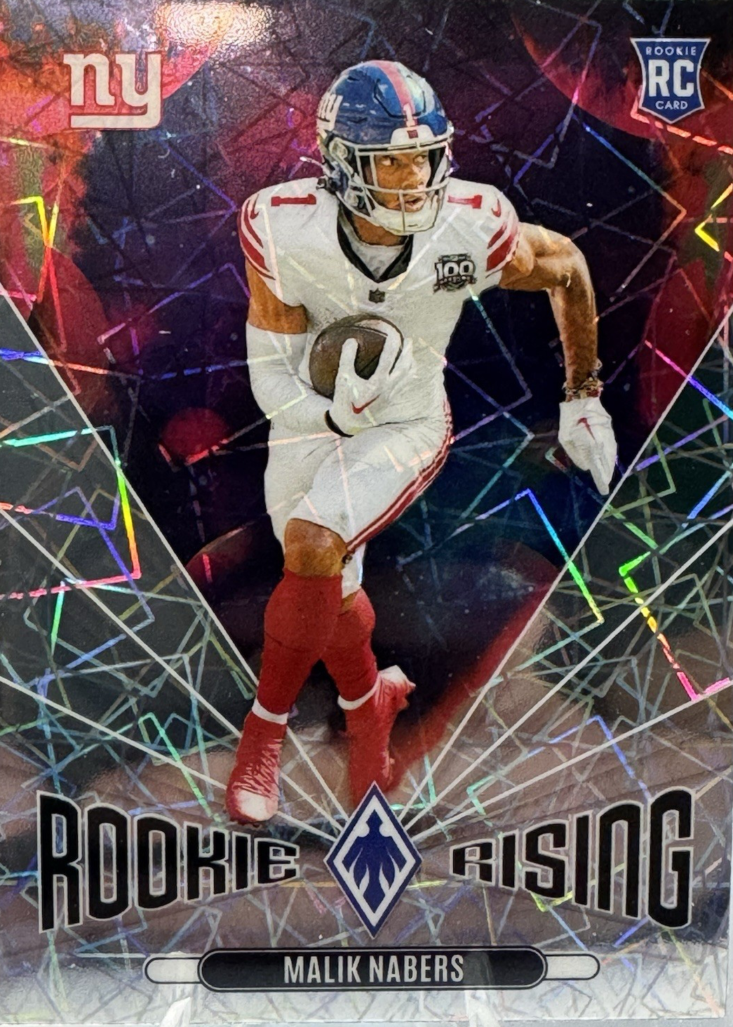 Malik Nabers 2024 Phoenix #RR-MNS Rookie Rising - Lazer Price Guide ...