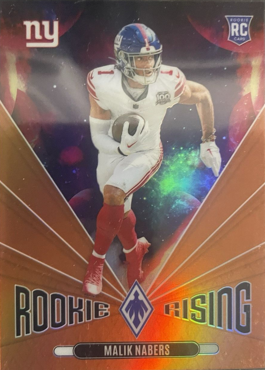 Malik Nabers 2024 Phoenix #RR-MNS Rookie Rising - Orange Price Guide ...
