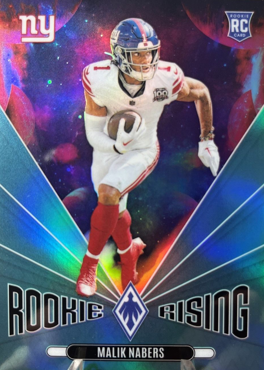 Malik Nabers 2024 Phoenix #RR-MNS Rookie Rising - Teal /40 Price Guide ...
