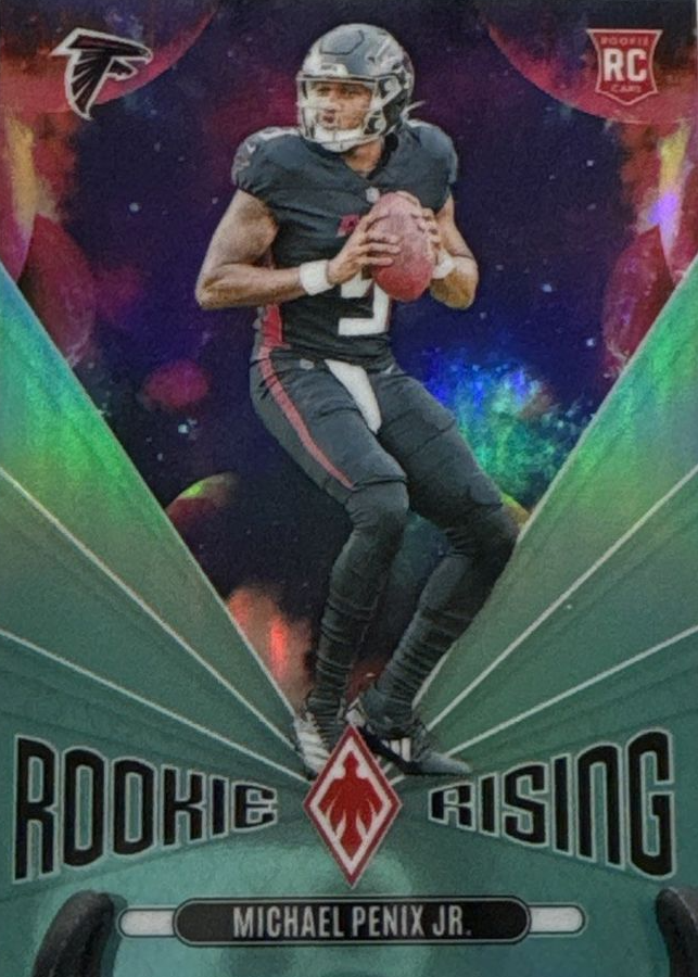 Michael Penix Jr. 2024 Phoenix #RR-MPJ Rookie Rising - Teal /40 Price ...