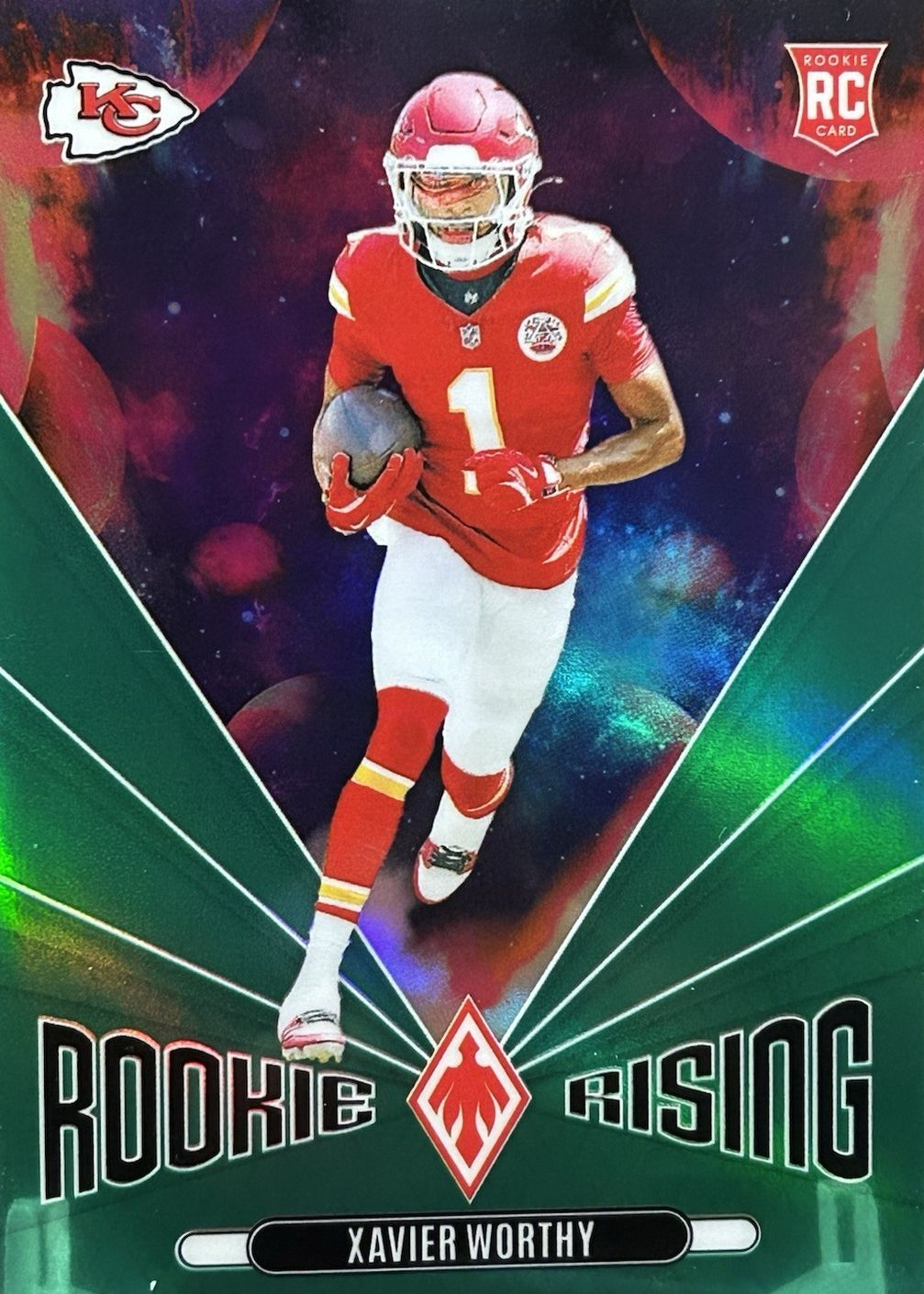Xavier Worthy 2024 Phoenix #RR-XWY Rookie Rising - Green /25 Price ...