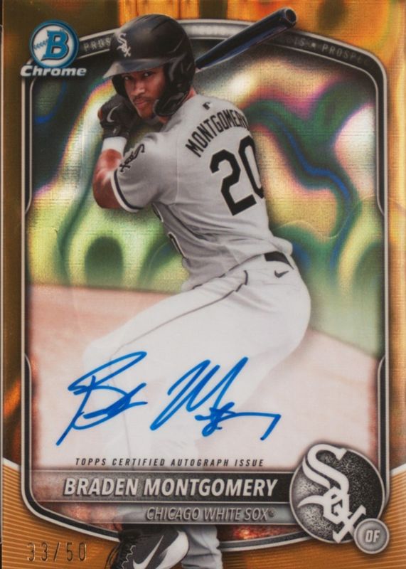 2025 Bowman #CPA-BM Chrome Prospect Auto - Gold Lava Refractor /50