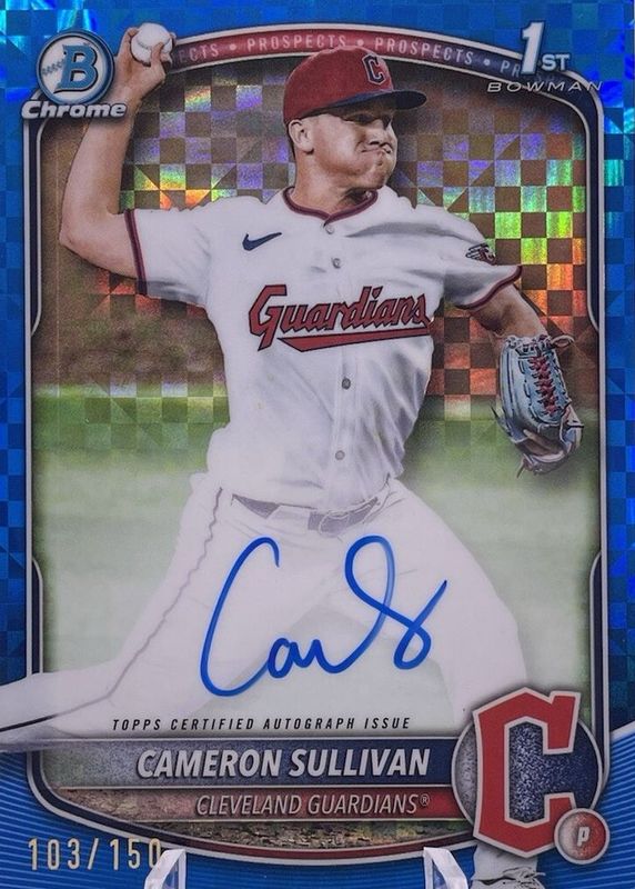 2025 Bowman #CPA-CS Chrome Prospect Auto - Blue X-Fractor /150 (1st)