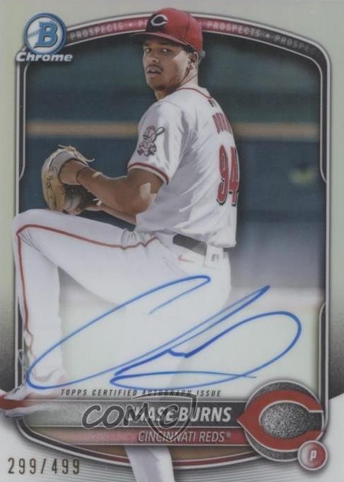 Chase Burns 2025 Bowman #CPA-CB Chrome Prospect Auto - Refractor 