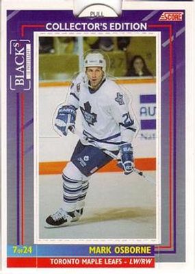 1993 Score Black's Toronto Maple Leafs Pop-Ups #7 Base