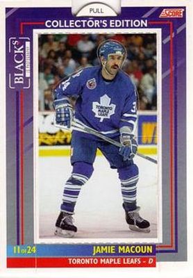 1993 Score Black's Toronto Maple Leafs Pop-Ups #11 Base