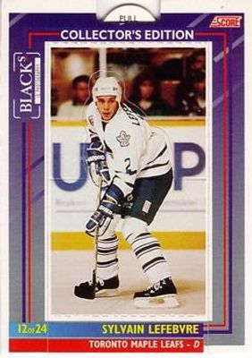 1993 Score Black's Toronto Maple Leafs Pop-Ups #12 Base