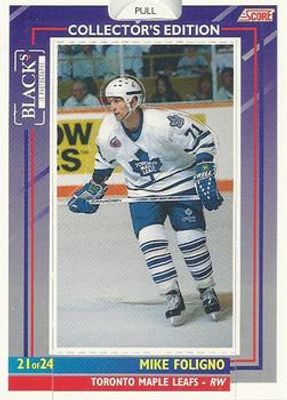1993 Score Black's Toronto Maple Leafs Pop-Ups #21 Base