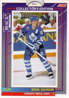 1993 Score Black's Toronto Maple Leafs Pop-Ups #2 Base