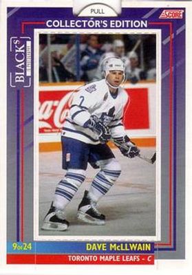 1993 Score Black's Toronto Maple Leafs Pop-Ups #9 Base