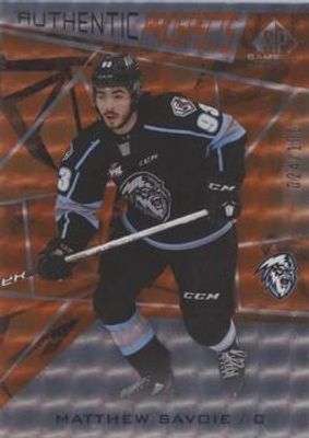 2021 SP Game Used CHL #A-2 Authentic Prospects Orange Achievement /100