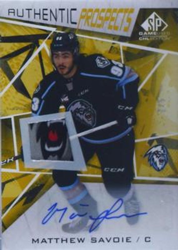 2021 SP Game Used CHL #A-2 Autographs Patch Gold Achievement /5