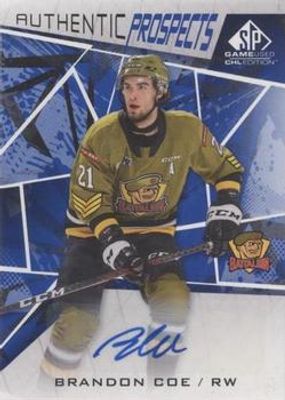 2021 SP Game Used CHL #40 Autographs Blue