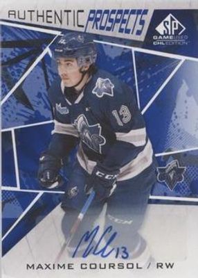 2021 SP Game Used CHL #16 Autographs Blue