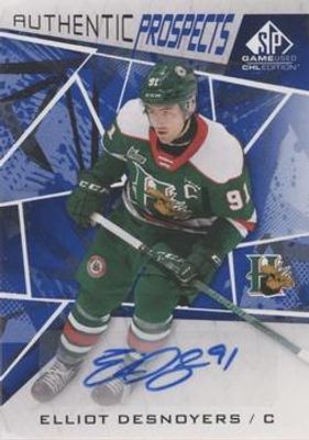 2021 SP Game Used CHL #34 Autographs Blue