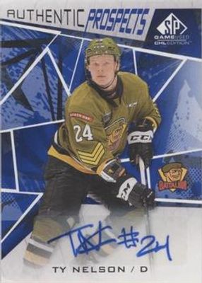 2021 SP Game Used CHL #17 Autographs Blue