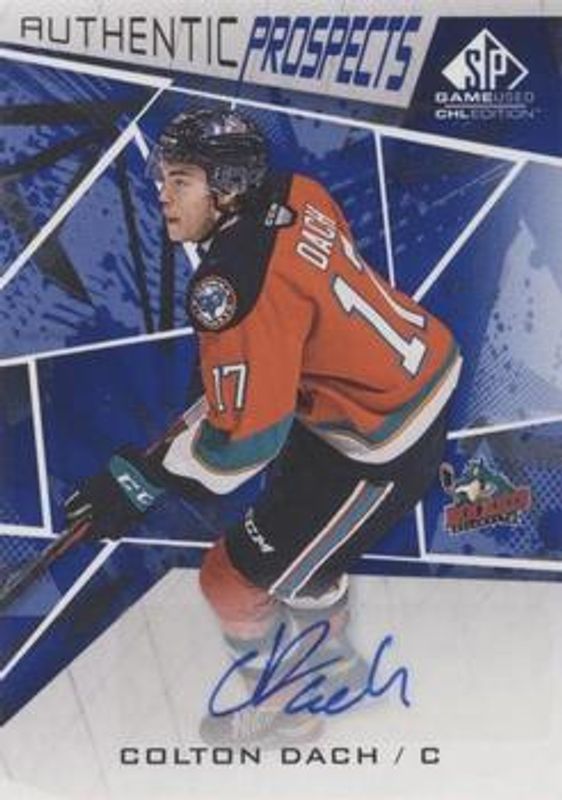 2021 SP Game Used CHL #46 Autographs Blue