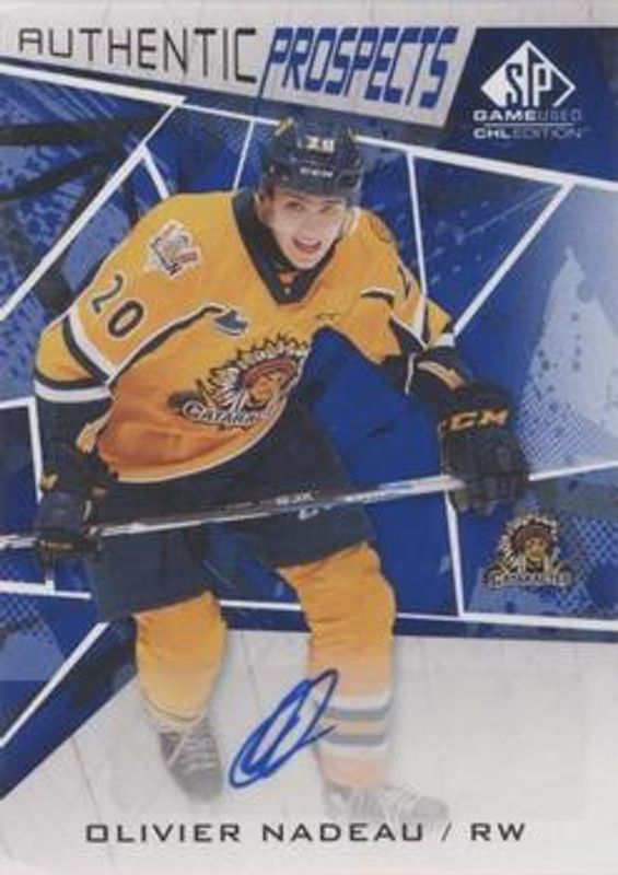2021 SP Game Used CHL #24 Autographs Blue