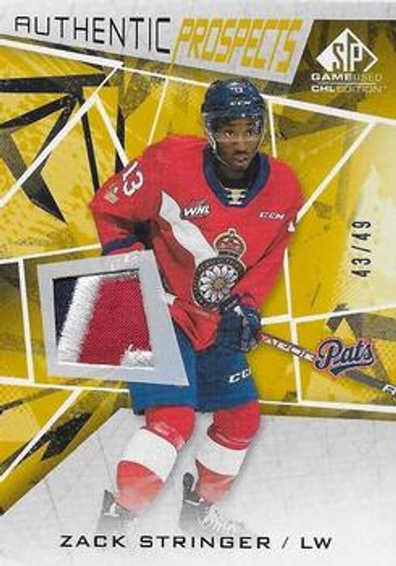 2021 SP Game Used CHL #37 Memorabilia Gold /49