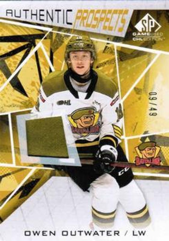 2021 SP Game Used CHL #43 Memorabilia Gold /49